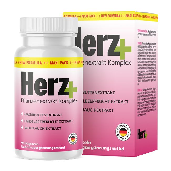 Herz Plus Natürliches Nahrungsergänzungsmittel zur Unterstützung der Herzgesundheit